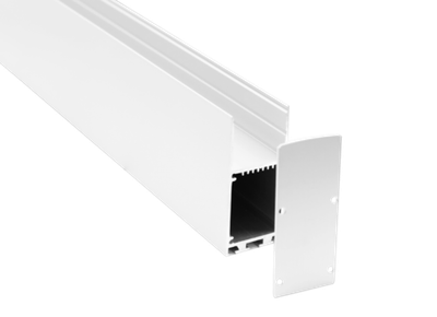 Накладной/подвесной алюминиевый профиль, 32, 2х71, 5х3000. Цвет: Белый матовый,  RAL9003, серия:DN8HF