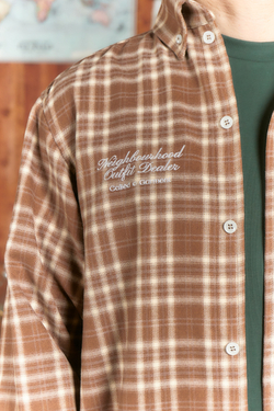 Рубашка Called a Garment Human Flannel Shirt "Brown"