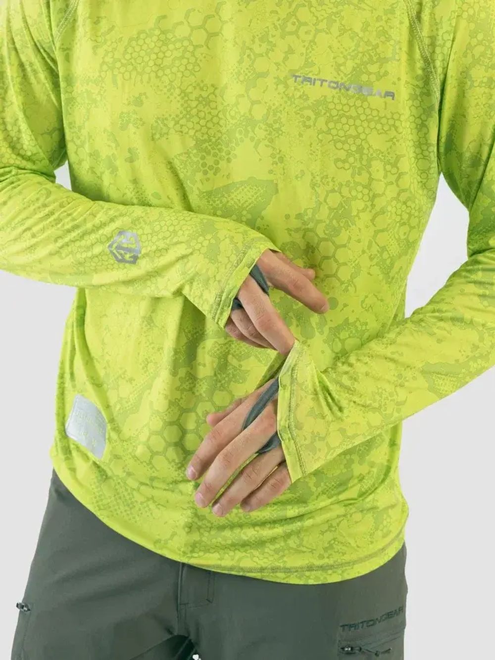 Джерси "TRITONGEAR" (InterLock, Lime Print)