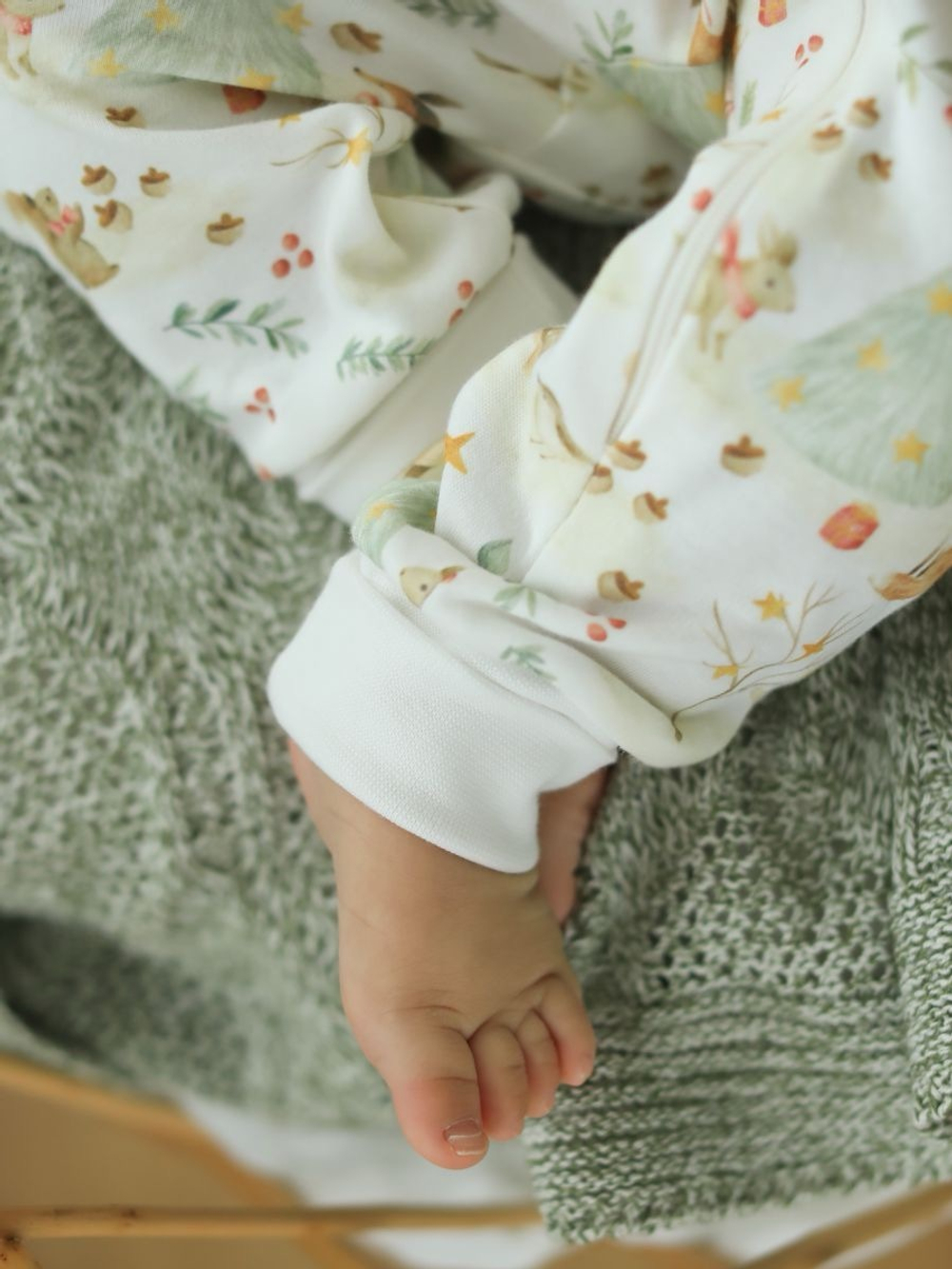 Комбинезон растущий на молнии "Новогодний лес"