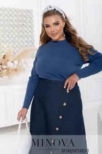 Водолазка 2403-1-джинс Minova