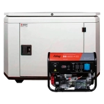 Бензиновый генератор FUBAG BS 6600 AES с кожухом Geon 1200 RAL 7035