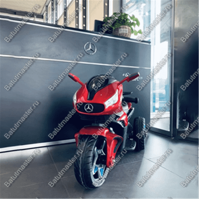 Детский электромотоцикл "Mercedes" красный