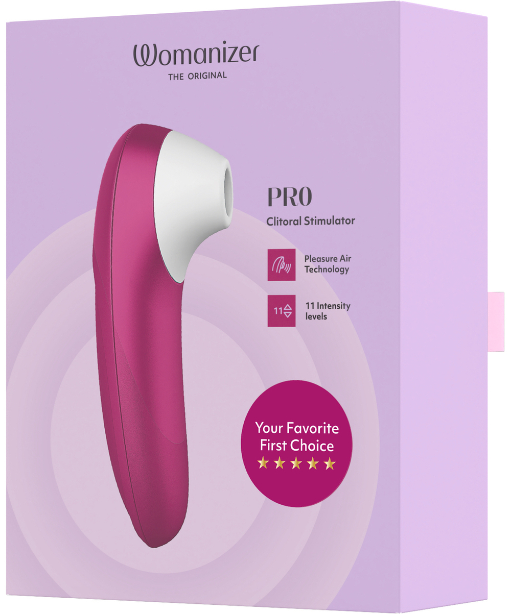 Бесконтактный клиторальный стимулятор Womanizer Pro розовый