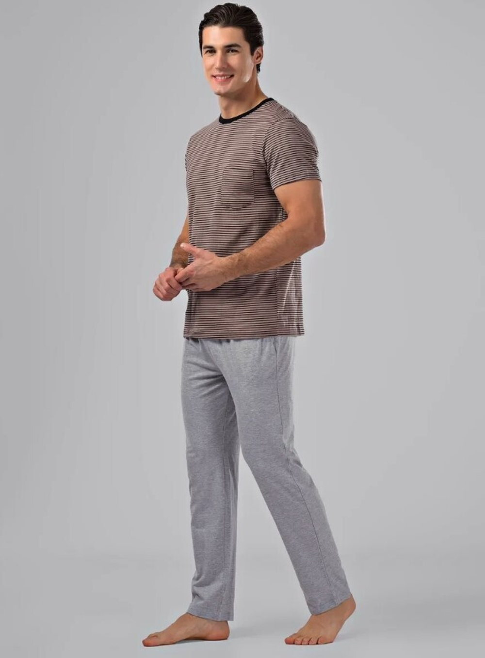 Пижама мужская штаны+футболка 88238