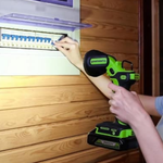 Фонарь Greenworks G24UL, влагозащитный, LED, платформа POWERALL, черный, зелёный 3503707