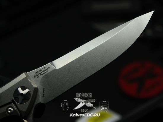 Zero Tolerance K0452BLUCF - нож складной, рук-ть титан/черно-синий карбон, клинок CPM-MagnaCut, сатин