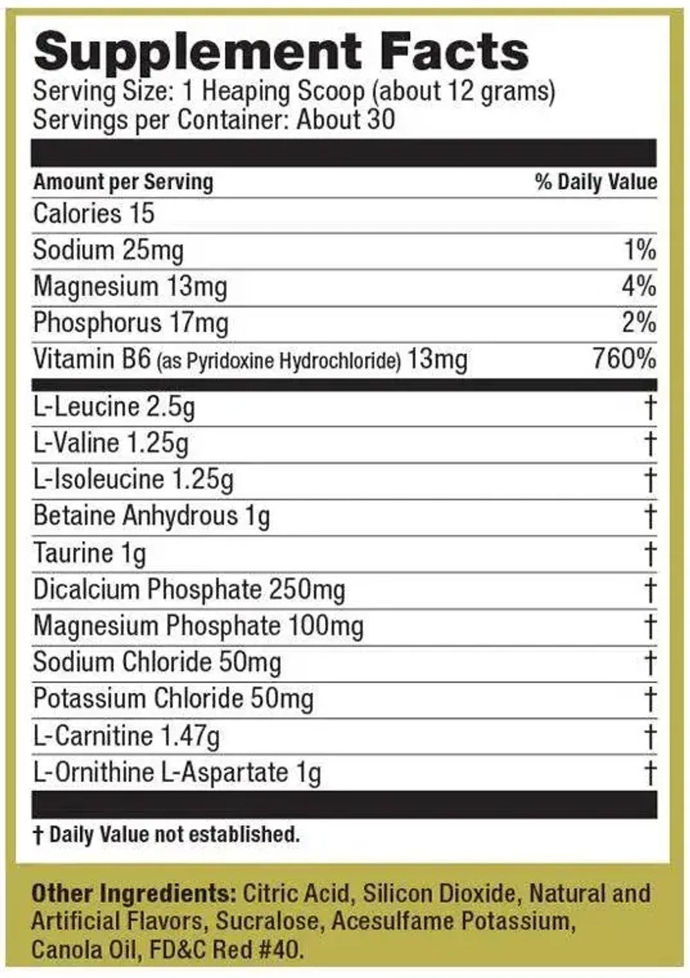 Ultimate Nutrition INTRA GOLD 360 г , Предтренировочный комплекс (Дикая клубника)