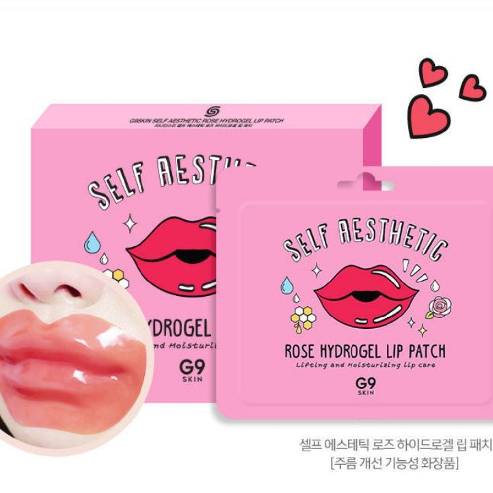 Berrisom G9 Rose Hydrogel Lip Patch гидрогелевый патч для губ с экстрактом розы