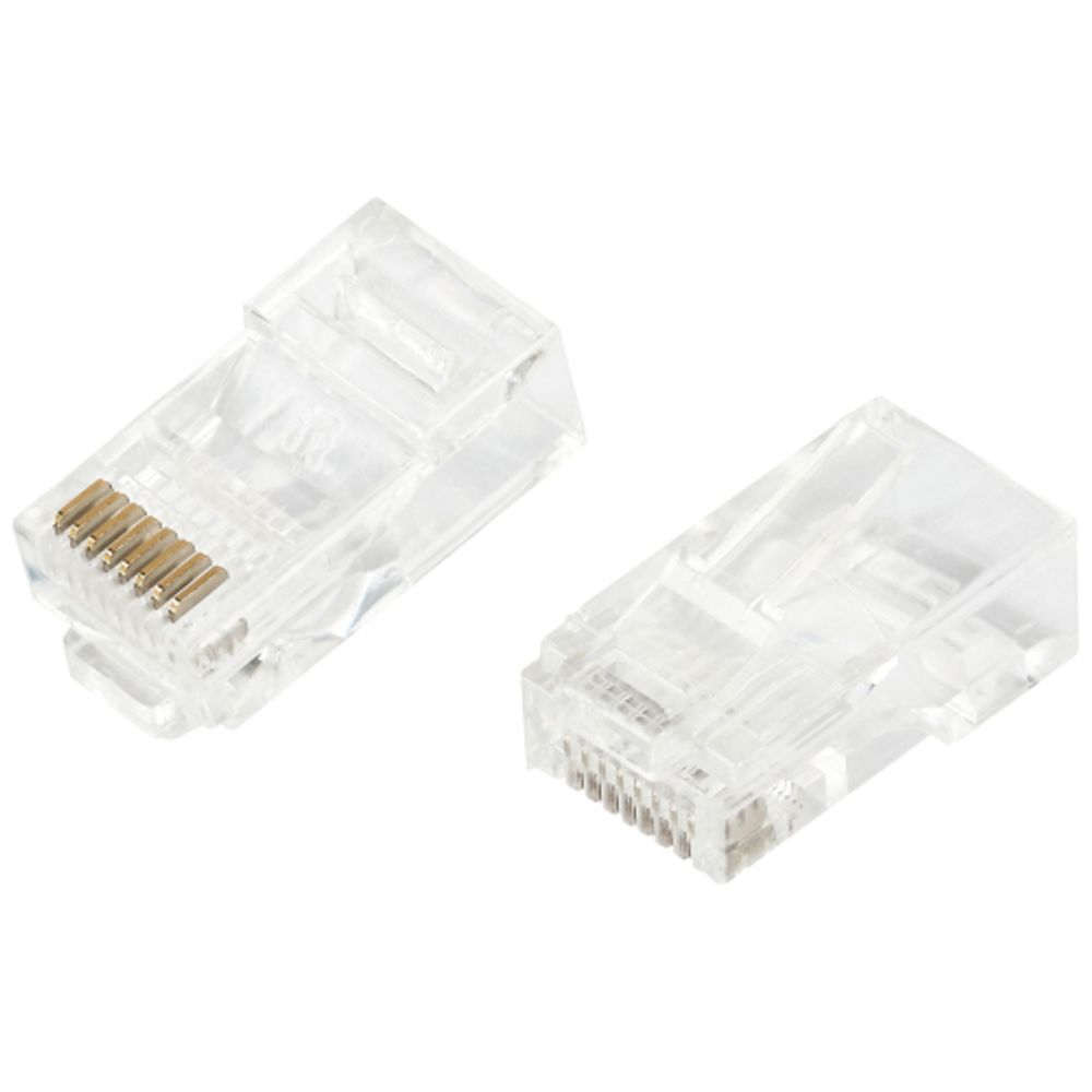 Джек RJ-45 ЭРА RJ-1 8P8C CAT 5e упаковка 100 шт | Разъёмы, переходники, ТВ делители