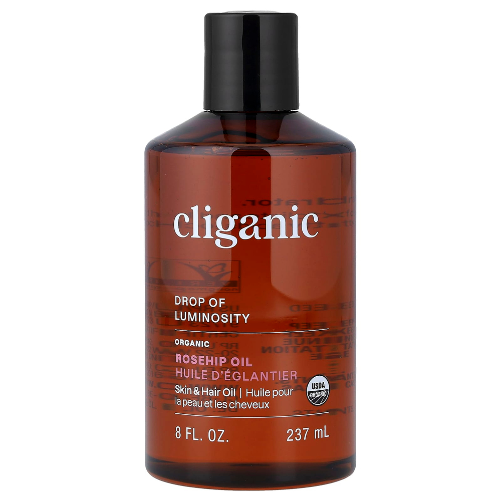 Cliganic, Drop of Luminost™, органическое масло шиповника, 237 мл (8 жидк. унций)