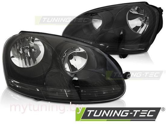 Передние фары для Volkswagen Golf V (03-09) Black
