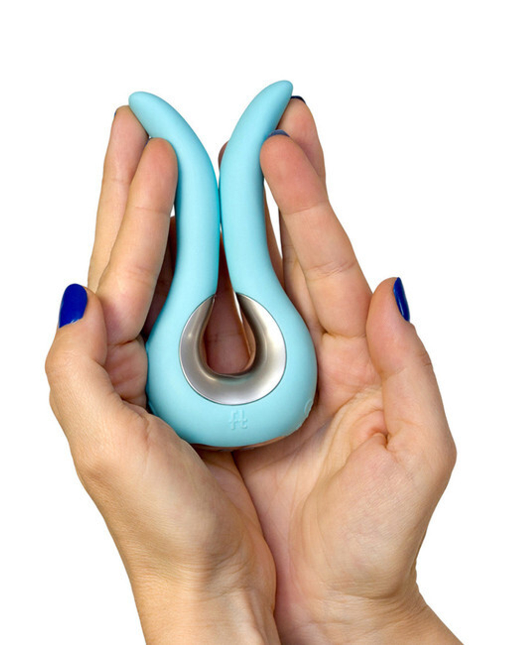 Перезаряжаемый универсальный массажер G-Vibe Mini (6 режимов) (Цвет: бирюзовый с серебряным)