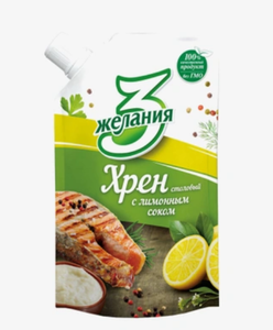 Хрен 3 Желания Столовый с лимонным соком 140 г