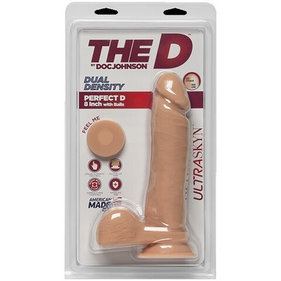Фаллоимитатор на литой присоске The D™ - Perfect D 8 - Vanilla