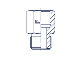 Адаптер AS D12 ORFS 13/16 - BSP 1/2
