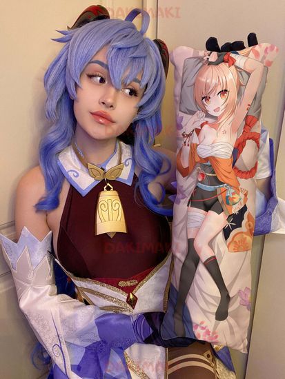 Мини дакимакура из Геншин Импакт | Genshin Impact арт. M0911, 60х20 см