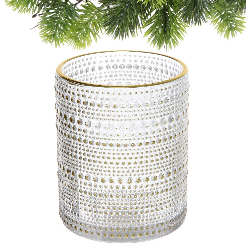 Подсвечник «Хрустальный блеск» 10*12,5 см, Белый