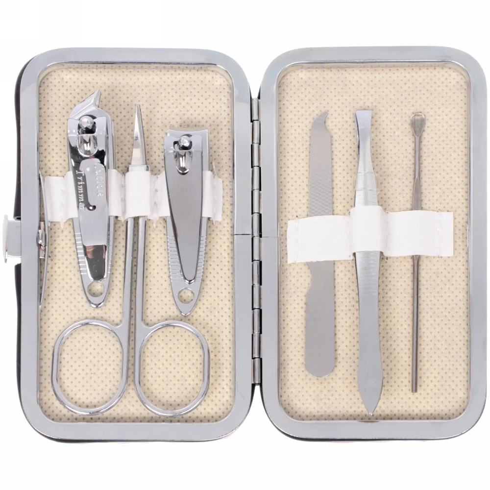 Набор для маникюра в футляре 6 предметов «New Bon Salon - Медвежонок Вайт»,11*6,5см