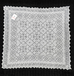 Оренбургский пуховый платок П3-100-01 белый отбеленный