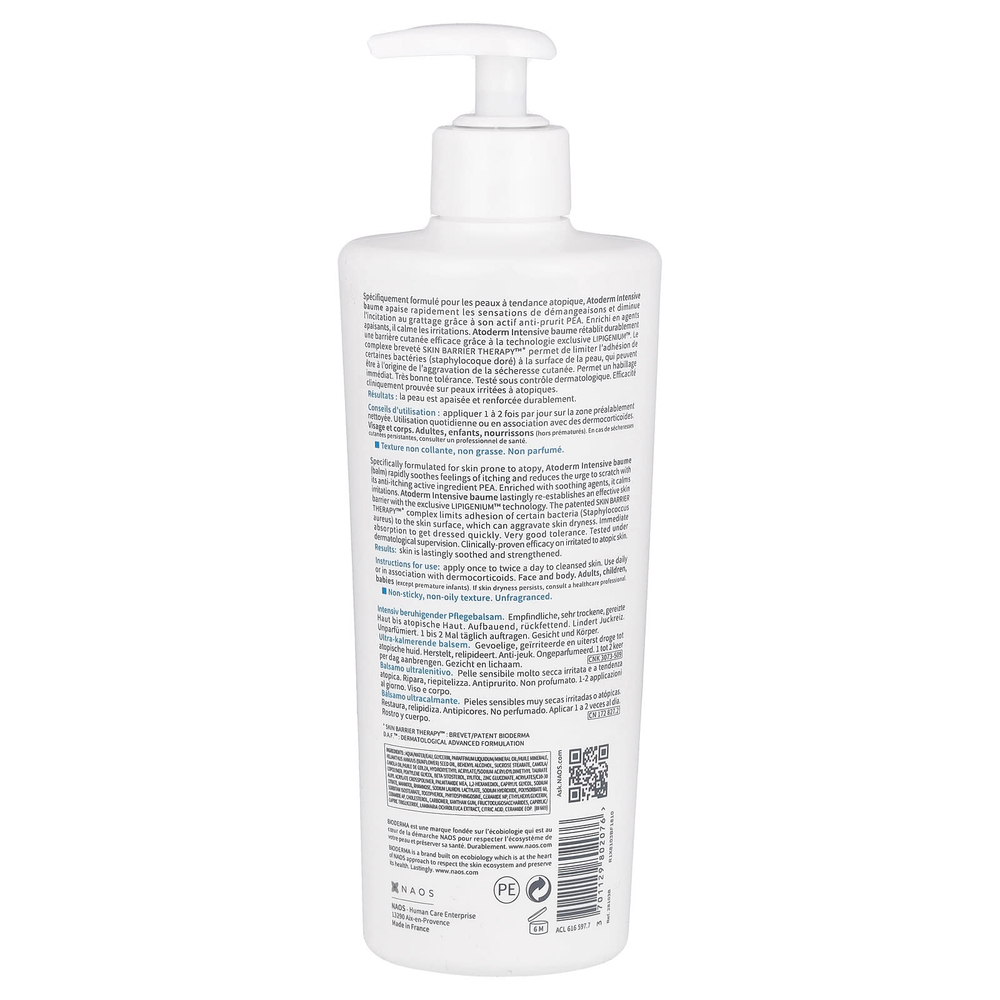 Bioderma, Atoderm, ультра-успокаивающий бальзам, 500 мл (16,7 жидк. унц.)