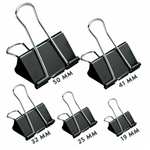 Зажимы для бумаги Miraculous 19 мм, чёрные, 12 шт