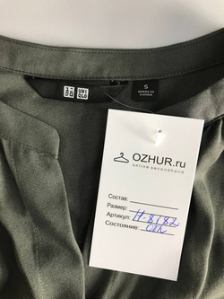 Блузка Uniqlo лаконичная, маркировка S, визуально на 44 размер
