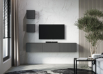 Модульная стенка в гостиную Серый Графит 180х33х160 см