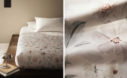 Пододеяльник Zara Home сатин, хлопок 100%, с цветочным принтом, 6166/088