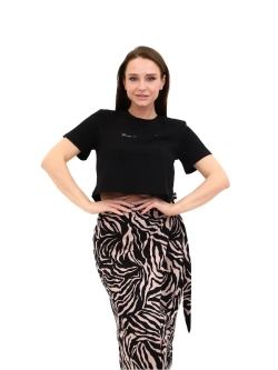 Костюм женский "Энимал" черно-бежевый