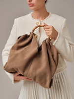 Замшевая сумка Bamboo DBR 30990 серо-коричневый