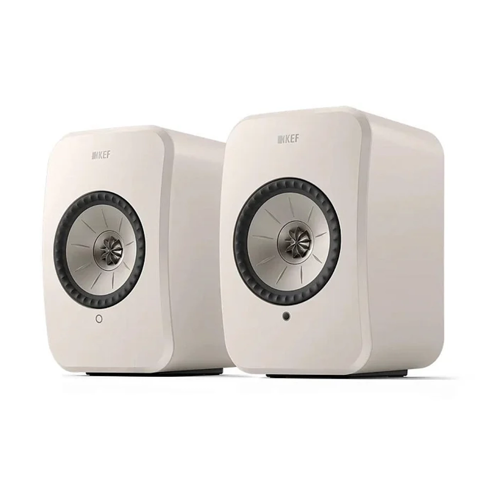 KEF LSX II LT Stone White активная беспроводная полочная акустическая система (пара)
