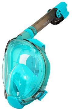 Маска полнолицевая Sargan Галактика премиум прозрачная/бирюзовая/бирюзовая