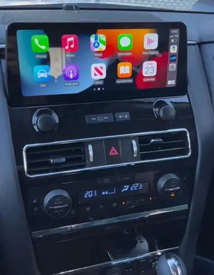 Магнитола для Nissan Patrol Y62, Infiniti QX56/QX80 2010-2019 (поддержка Bose, 360 и мониторов) - Carmedia PH-N1210 на Android 10, 6Гб+128Гб, 4G SIM-слот, CarPlay