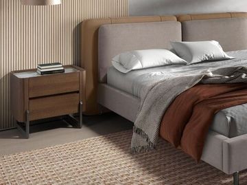 Прикроватная тумбочка 7152/437-U из ореха и керамики