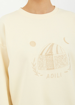 SWEATSHIRT | M | MILKY-WHITE COLOR (270-00)