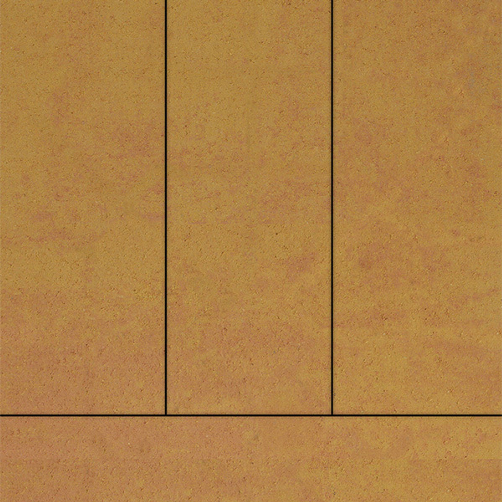 Тротуарная плитка ПРЯМОУГОЛЬНИК 900х300 мм - Листопад гладкий Сахара