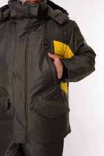 Зимний мужской костюм Onerus Фишер -45 (Таслан) Зеленый/Желтый