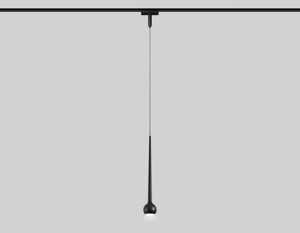 Светильник светодиодный трековый для шинопровода Magnetic Ultra Slim GV1644 BK черный IP20 9W 4200K 48V D75*1500