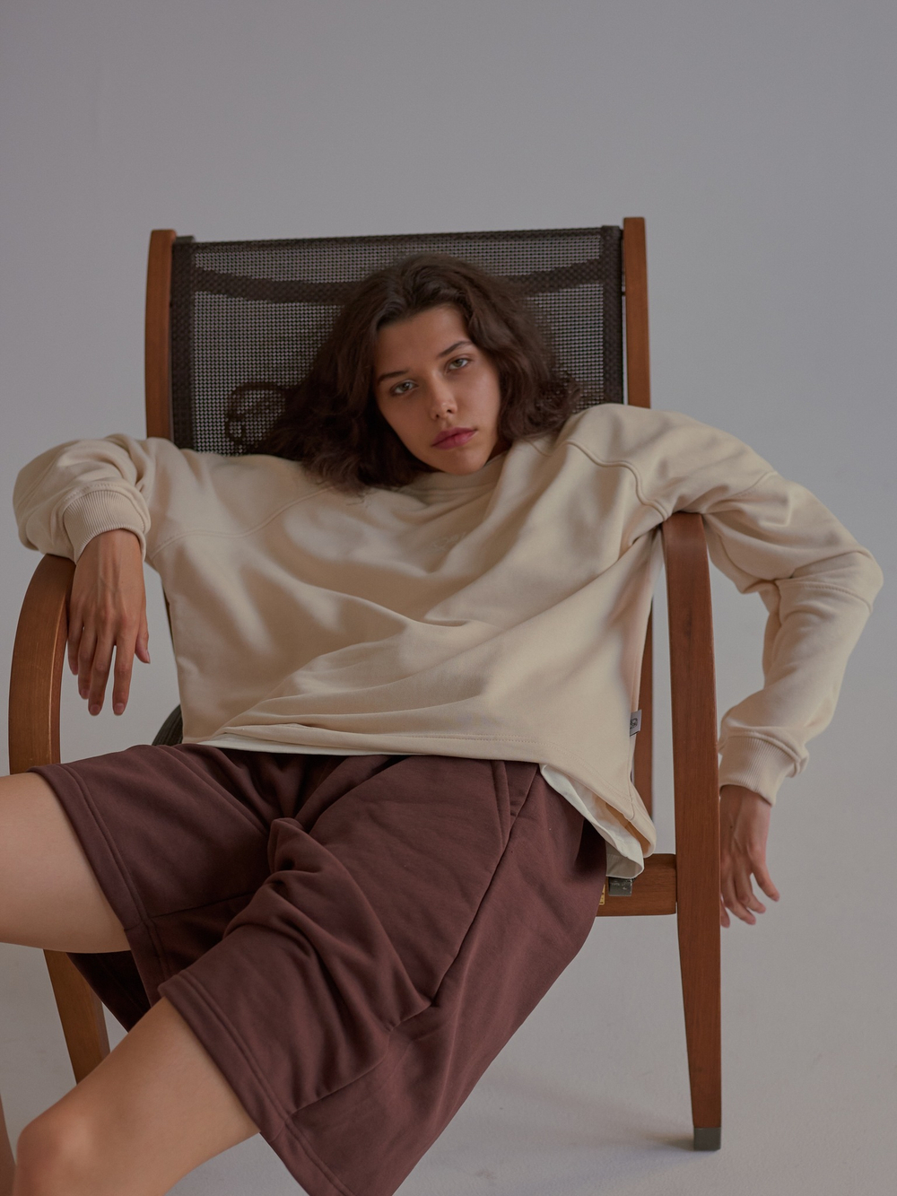 Baggy Shorts LOGO French Roast