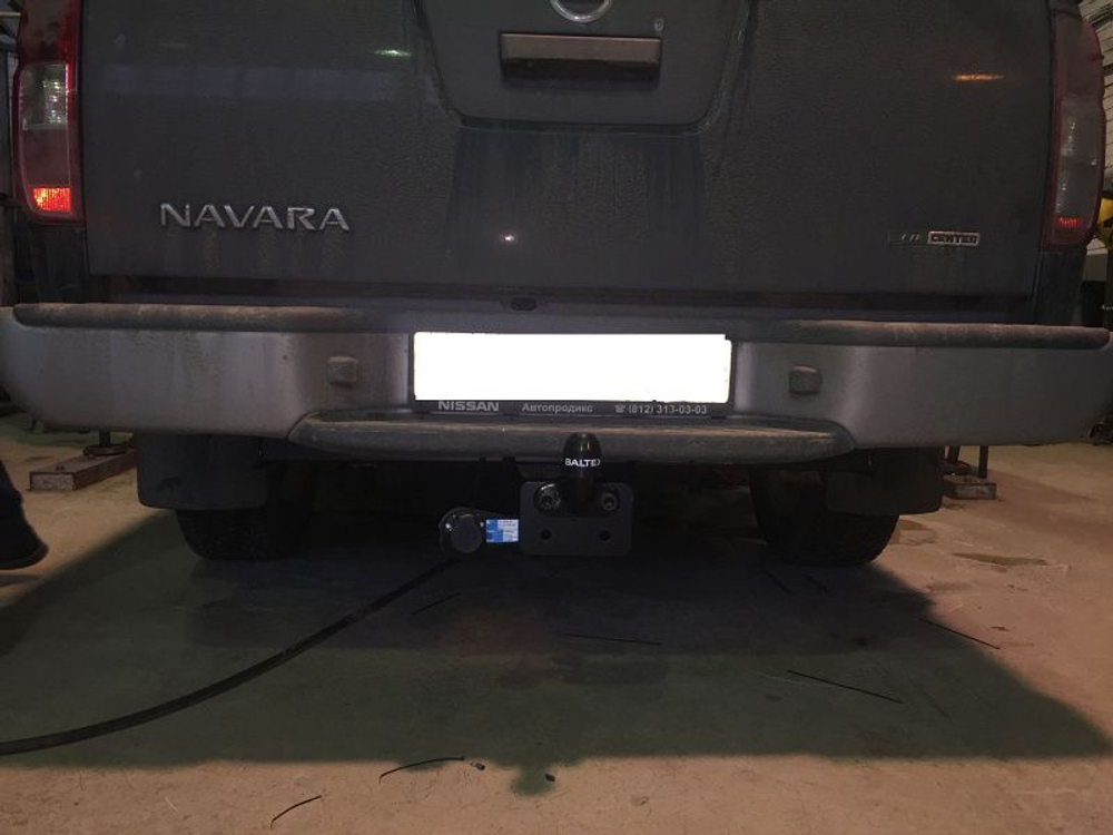 Фаркоп Балтекс для Nissan Navara III (D40) Рестайлинг 2010-2015(паспорт и сертификат в комплекте)(без электрики)арт.15201621