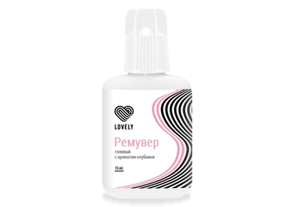 Гелевый ремувер  Lovely с ароматом клубники 15 г
