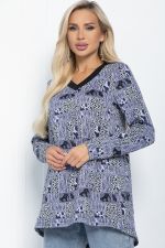 Блуза Фауна (синяя) Б11036 LT Collection