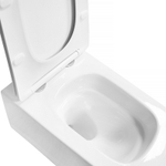 Унитаз подвесной Azario Indor Торнадо, с сиденьем микролифт/дюропласт 520*360*360 (AZ-9004WT)