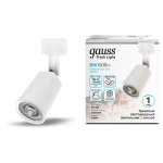 Св-к Gauss LED трековый цилиндр 8W 600lm 4000K 59*164mm 180-220V IP20 белый линза 50° TR089