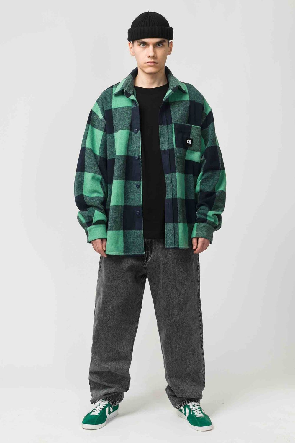 Рубашка Codered Harbor Wide Зеленый Бледный/Нэви