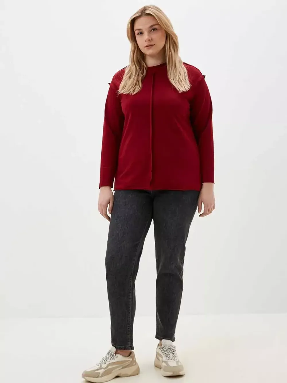 Джинсы на резинке больших размеров