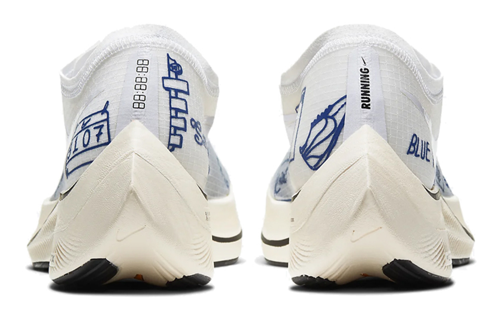 Nike ZoomX Vaporfly Next% Blue Ribbon Sports White