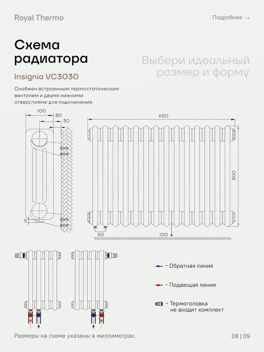 Дизайн-радиатор Royal Thermo Insignia