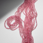 Клубничный кварц натуральный, бусины в форме шара 3,2мм, микроогранка